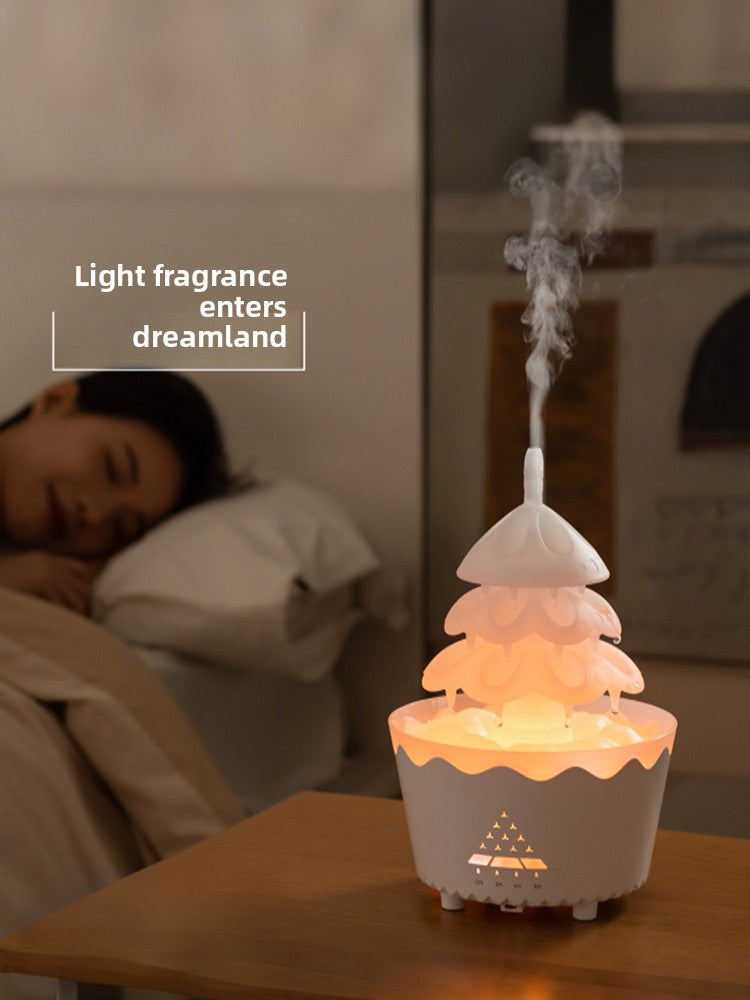 Rotating Christmas Tree Aromatherapy Diffuser with Humidifier