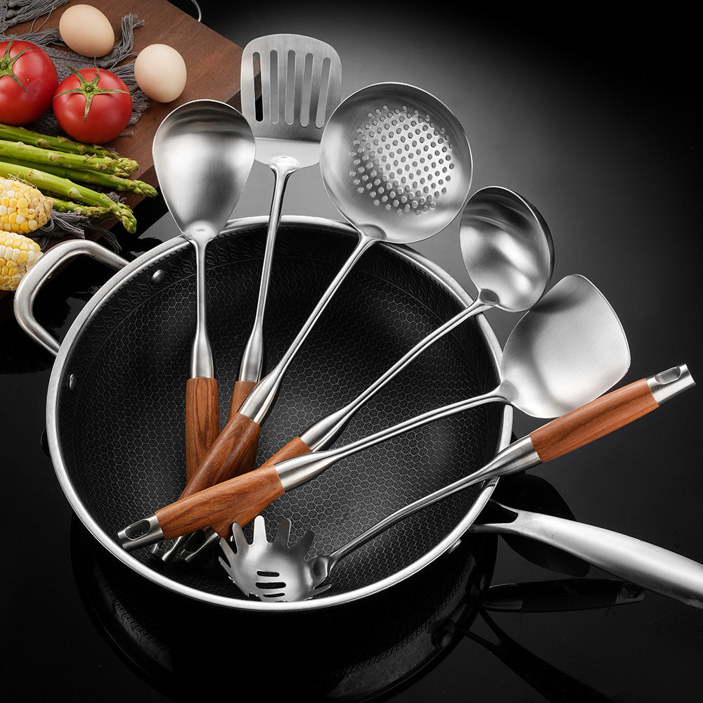 Stainless Steel Kitchen Spatula with Rosewood Handle