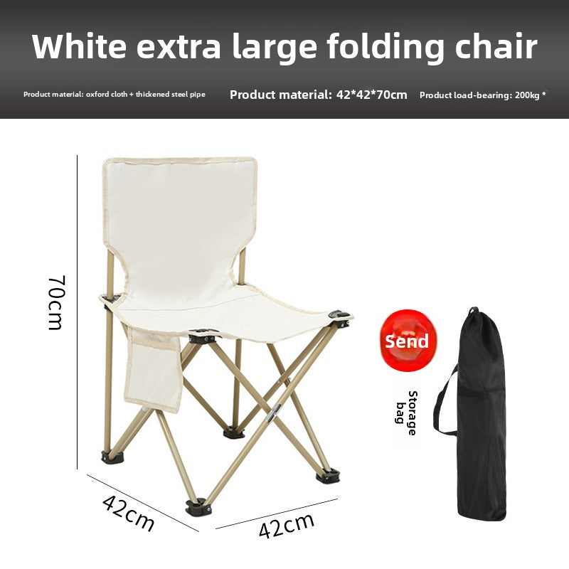 Outdoor Folding Chair Single Custom Logo Portable Camping Chair Camping Picnic Folding Chair Art Sketch Chair