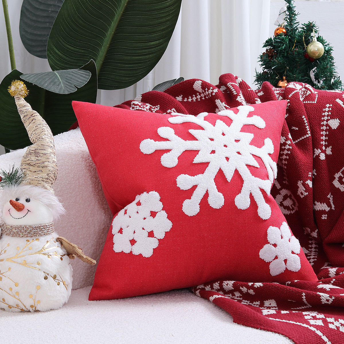 Christmas Embroidered Pillowcase