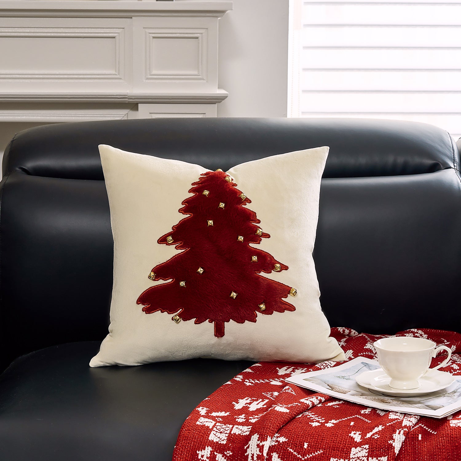 Christmas Embroidered Pillowcase