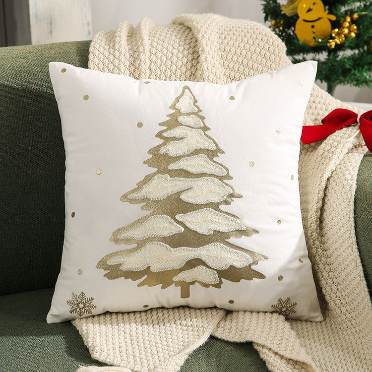 Christmas Embroidered Pillowcase