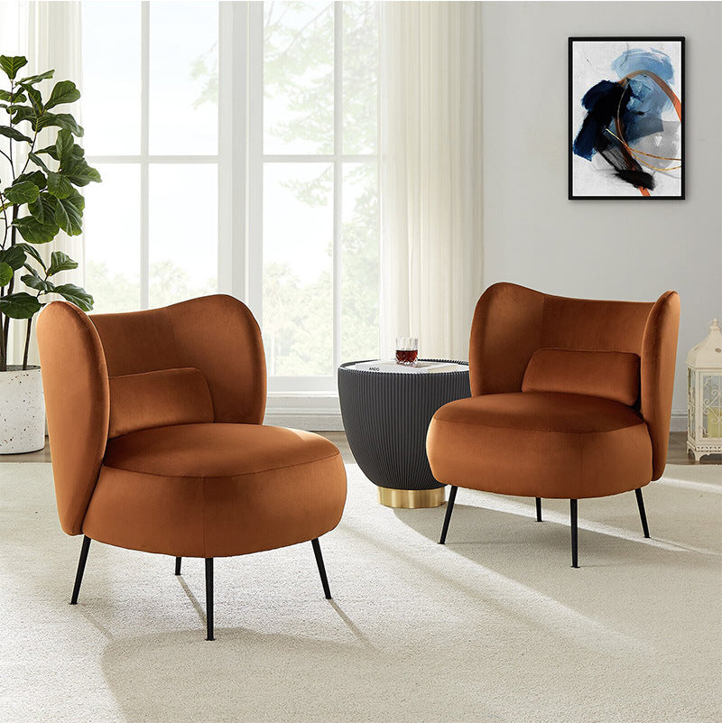 Nordic Velvet Single Sofa Chair Leisure Backrest