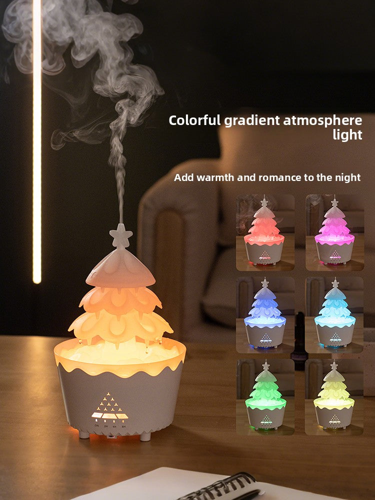 Rotating Christmas Tree Aromatherapy Diffuser with Humidifier