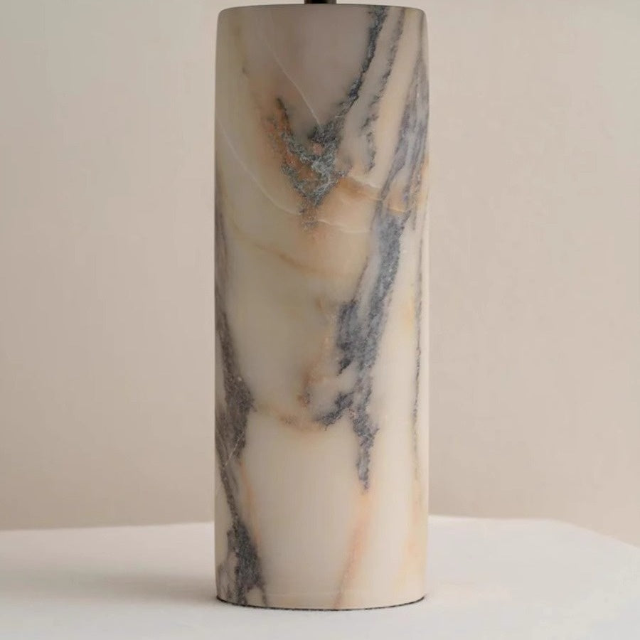 Natural marble table lamp