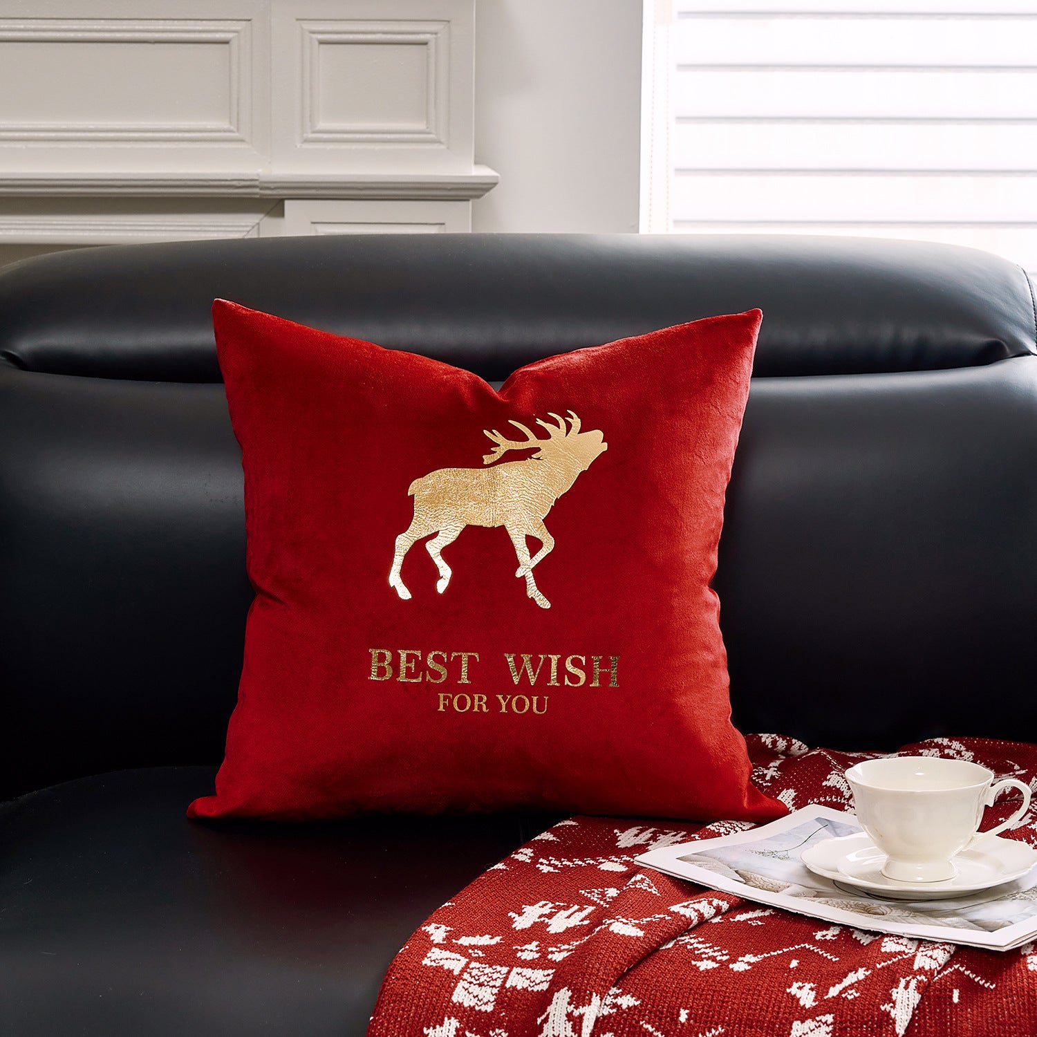 Christmas Embroidered Pillowcase
