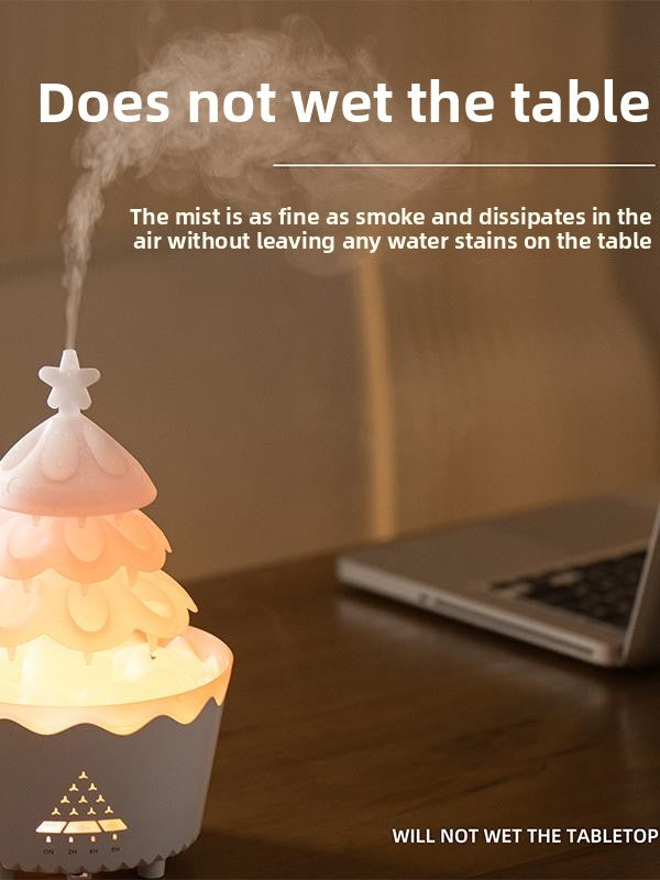 Rotating Christmas Tree Aromatherapy Diffuser with Humidifier