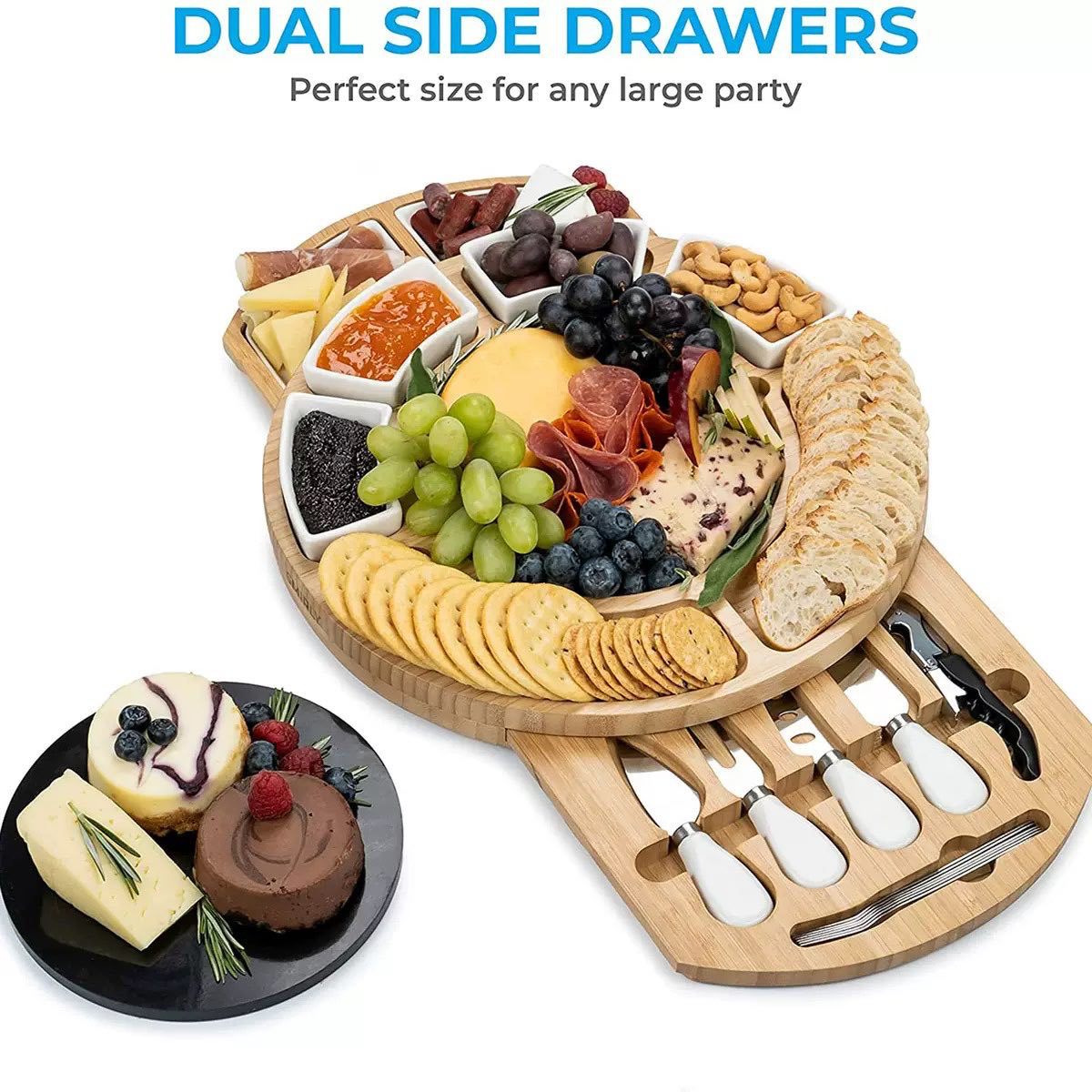 Wooden European Style Cheese Board