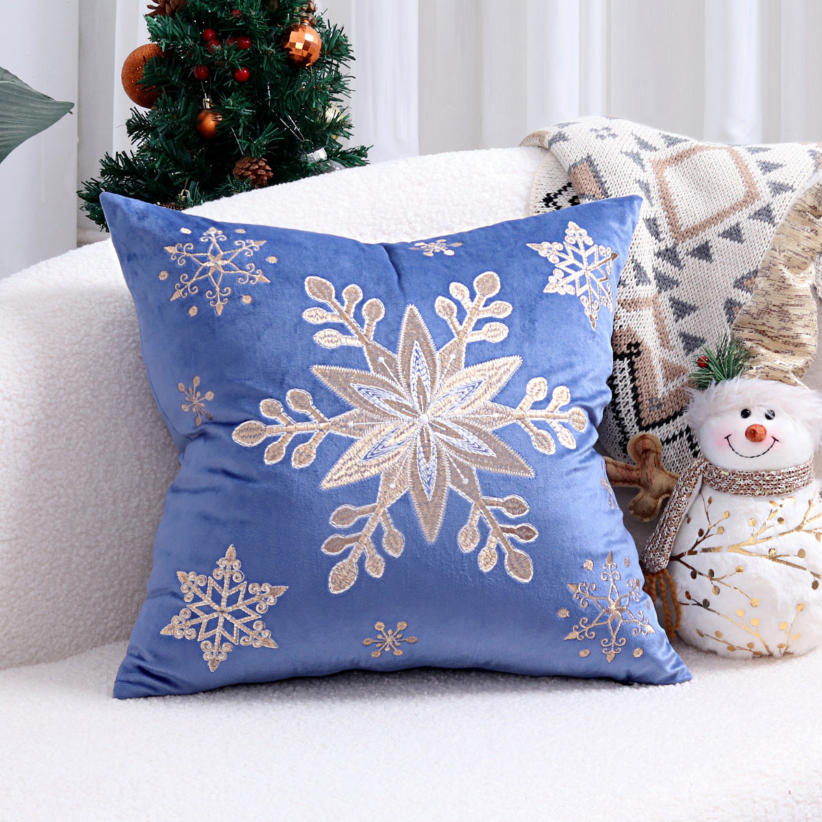 Christmas Embroidered Pillowcase
