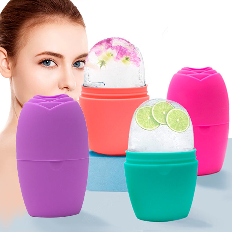 Platinum Silicone Face Ice Roller for Massage and Skincare