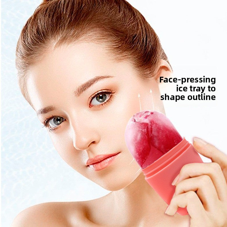 Platinum Silicone Face Ice Roller for Massage and Skincare