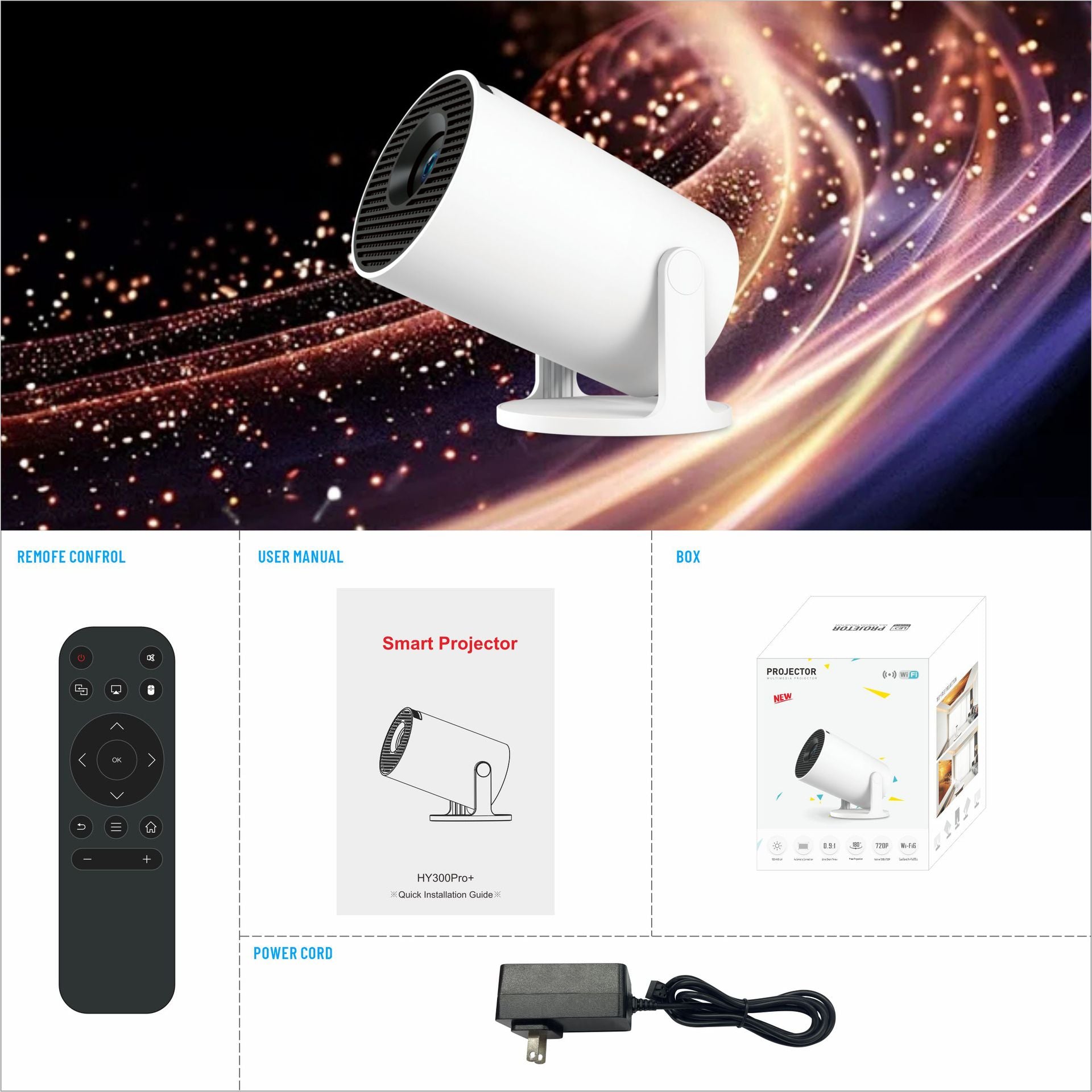 4K Portable Home Projector