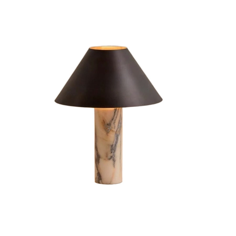 Natural marble table lamp