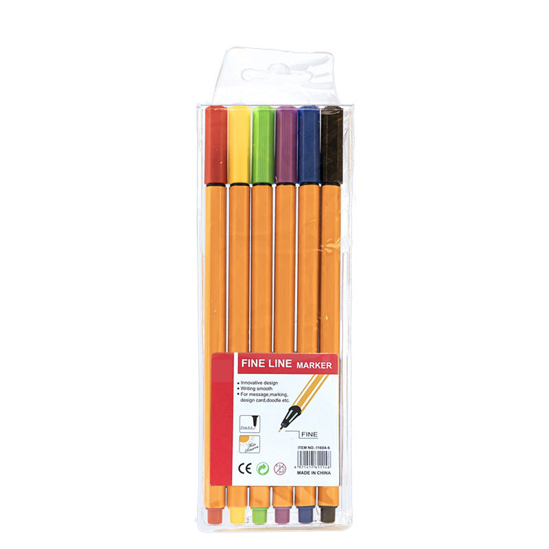 Colored marker pens for drawing and outlining