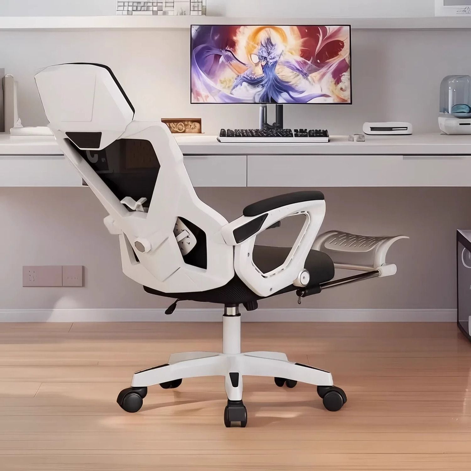 Ergonomic Reclining Office Chair with Adjustable Lumbar Support