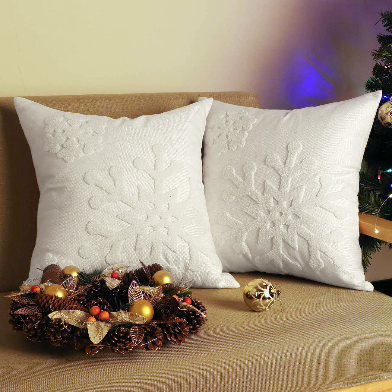 Christmas Embroidered Pillowcase