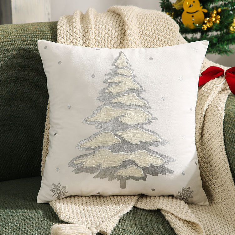 Christmas Embroidered Pillowcase