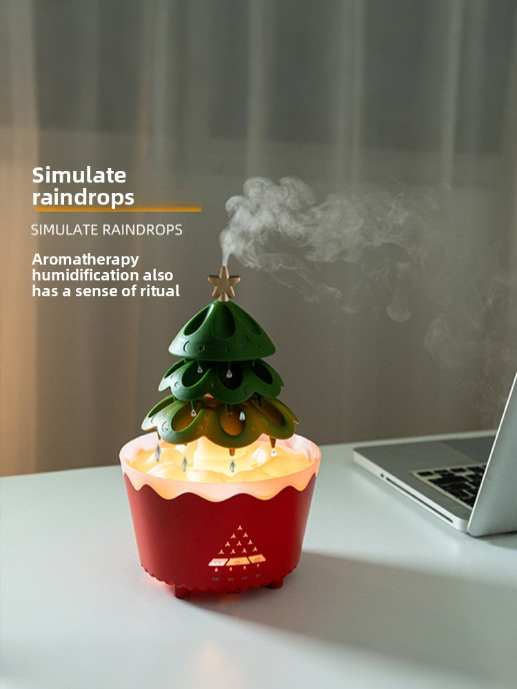 Rotating Christmas Tree Aromatherapy Diffuser with Humidifier