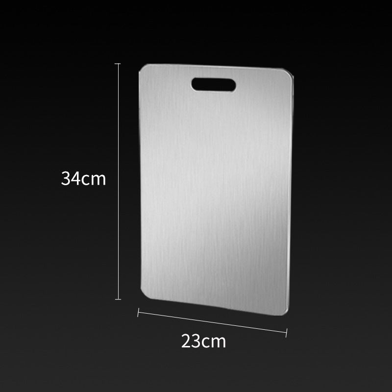 Stainless steel chopping board double-sided