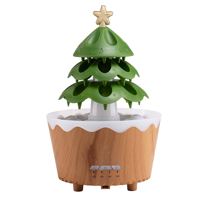 Rotating Christmas Tree Aromatherapy Diffuser with Humidifier